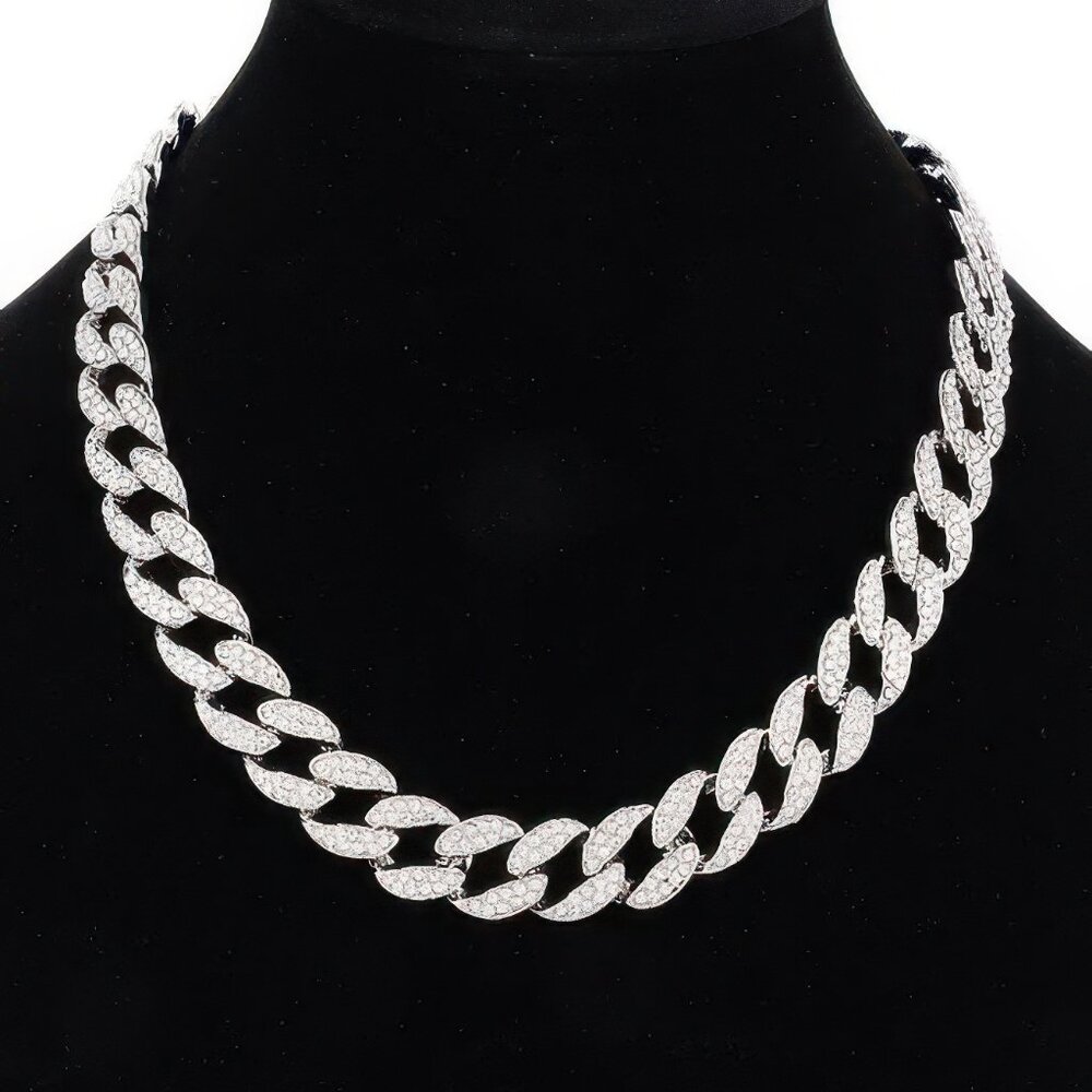 Hammered Bulk Chain Necklace